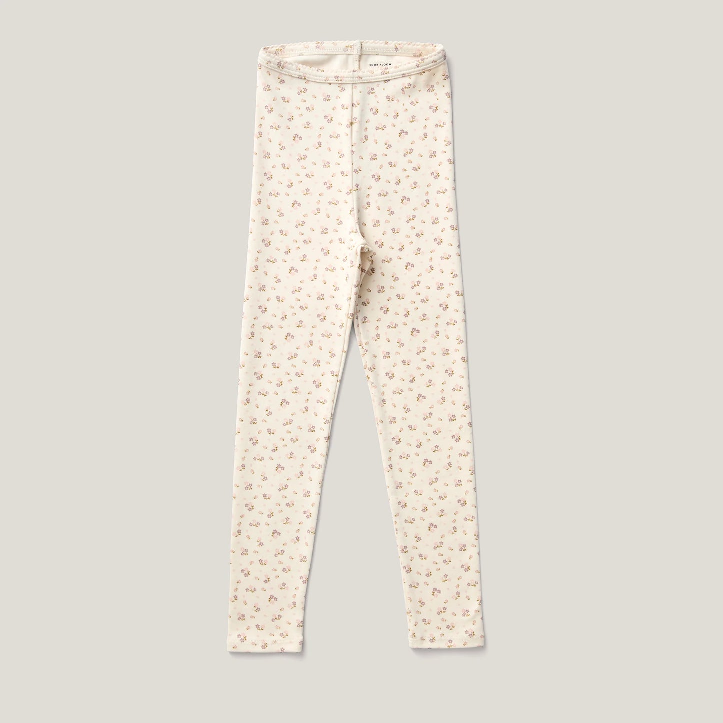 Stretch Legging, Calico Print, Rosewood