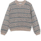 Alpaca Pattern Sweater, Dark Reef, 100% Baby Alpaca