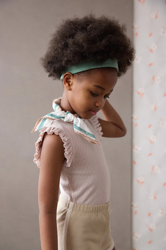 Soor Ploom, Frill Tee, Sorbet Pointelle