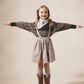 Soor Ploom, Girls Skirt, Mavis, Needlepoint Print, Dusk