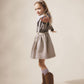 Soor Ploom, Girls Skirt, Mavis, Needlepoint Print, Dusk