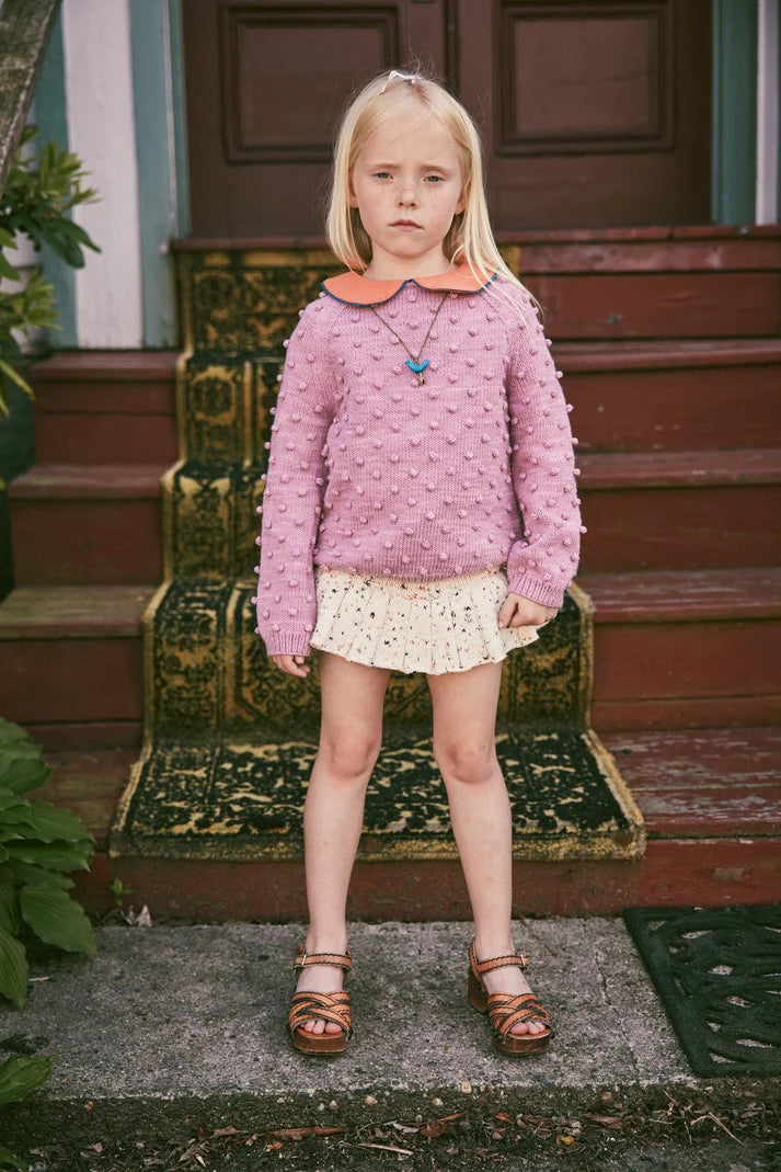 Misha & Puff, Summer Popcorn Sweater, Hazy Lilac