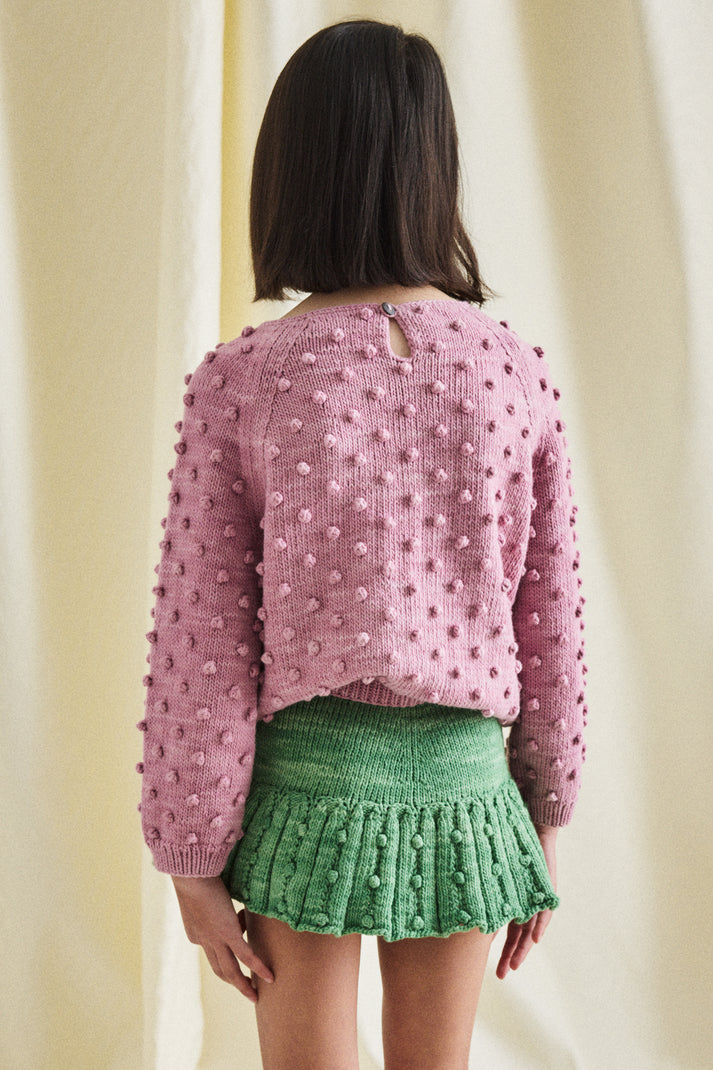 Misha & Puff, Summer Popcorn Sweater, Hazy Lilac