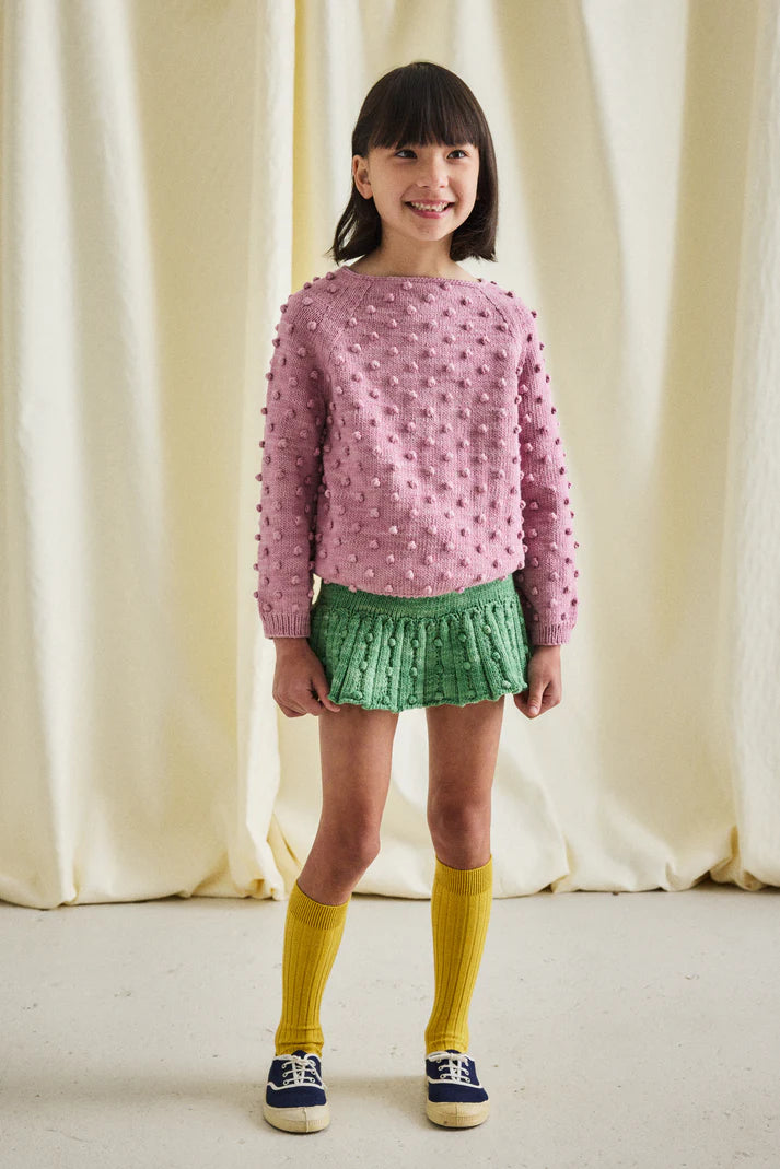 Misha & Puff, Summer Popcorn Sweater, Hazy Lilac