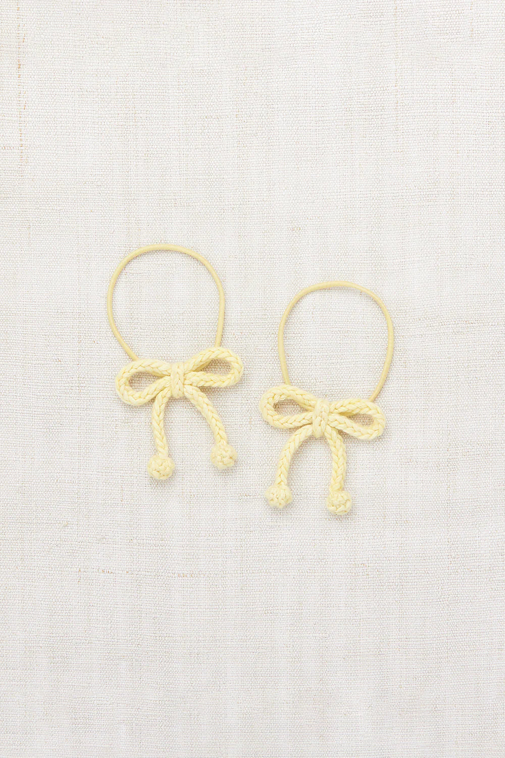 Misha & Puff, Popcorn Bow Elastic, Vintage Yellow