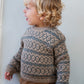Alpaca Pattern Sweater, Dark Reef, 100% Baby Alpaca