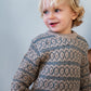 Alpaca Pattern Sweater, Dark Reef, 100% Baby Alpaca
