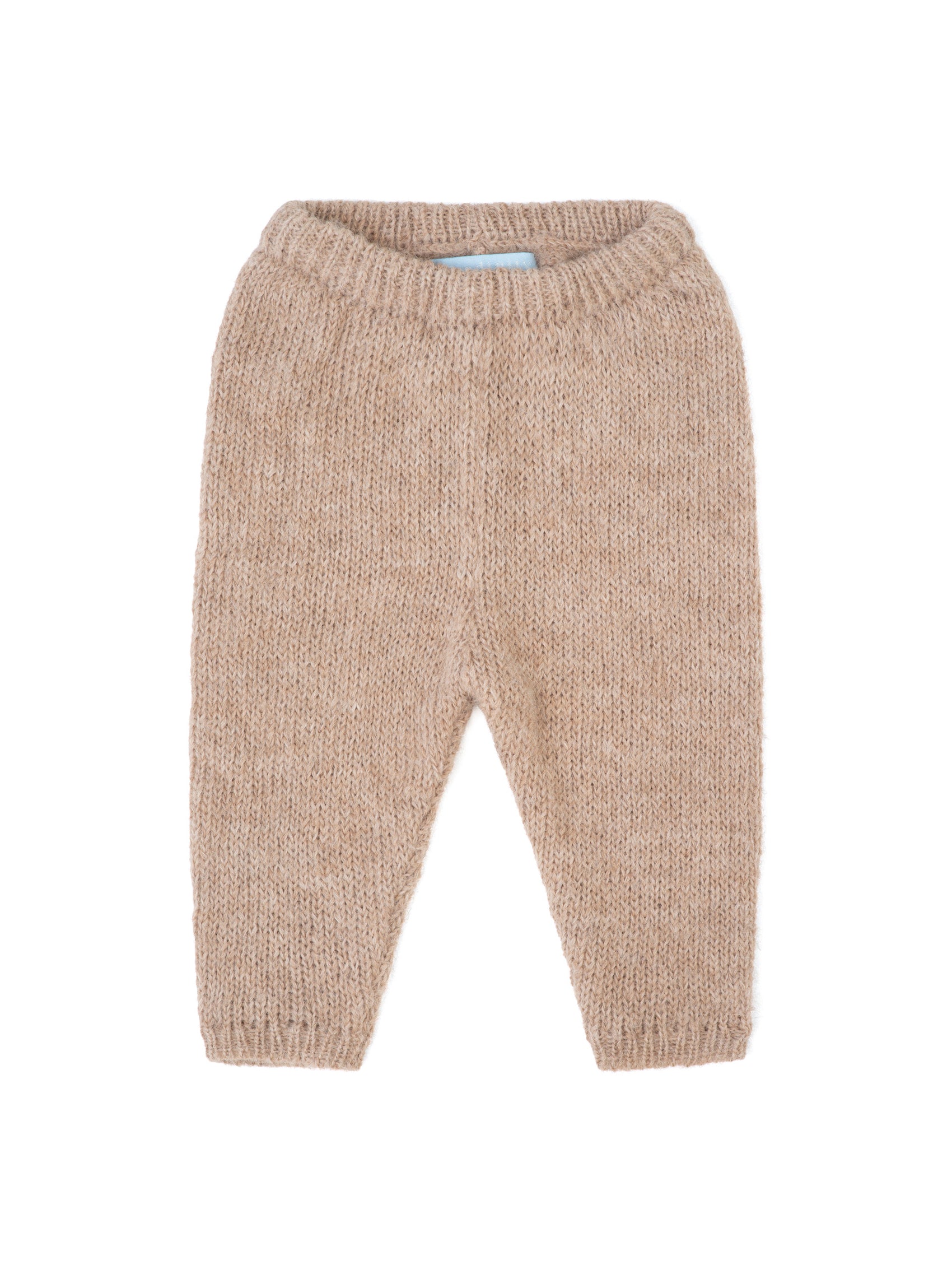 Baby Alpaca Suri Pants, Beige. 100% Baby Alpaca Wool