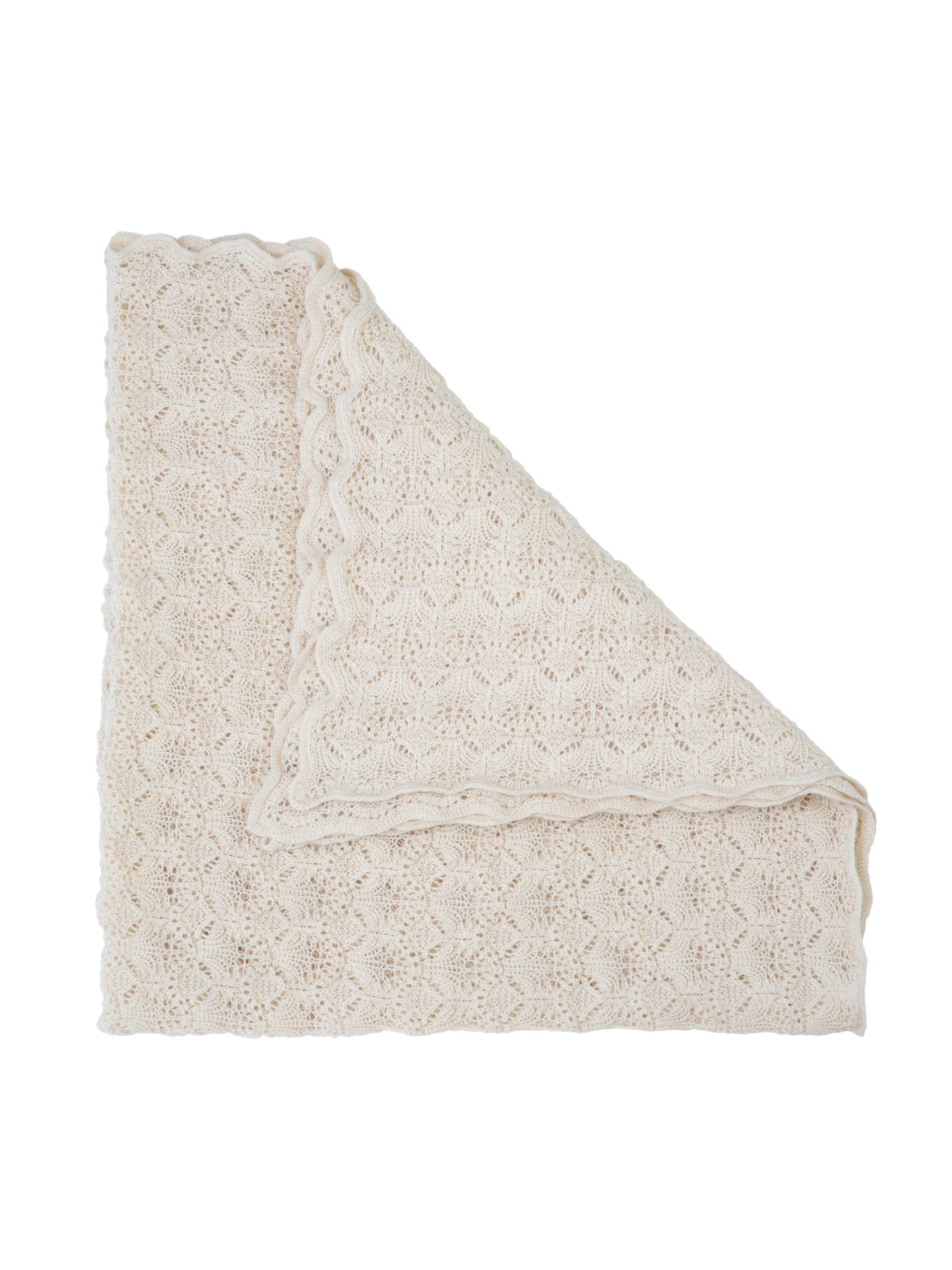 Baby Alpaca Blanket, Creme. 100% Alpaca Wool