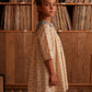 Willow Smock Shift Dress, Meadow Calico, Cashew