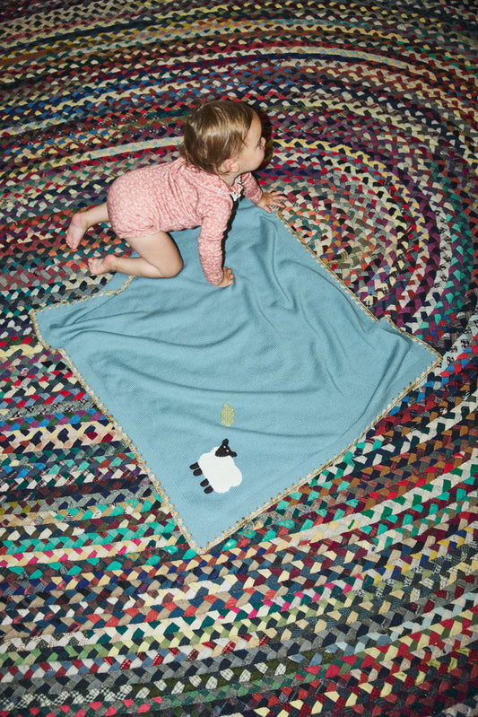 Baby Meadow Blanket, Overcast