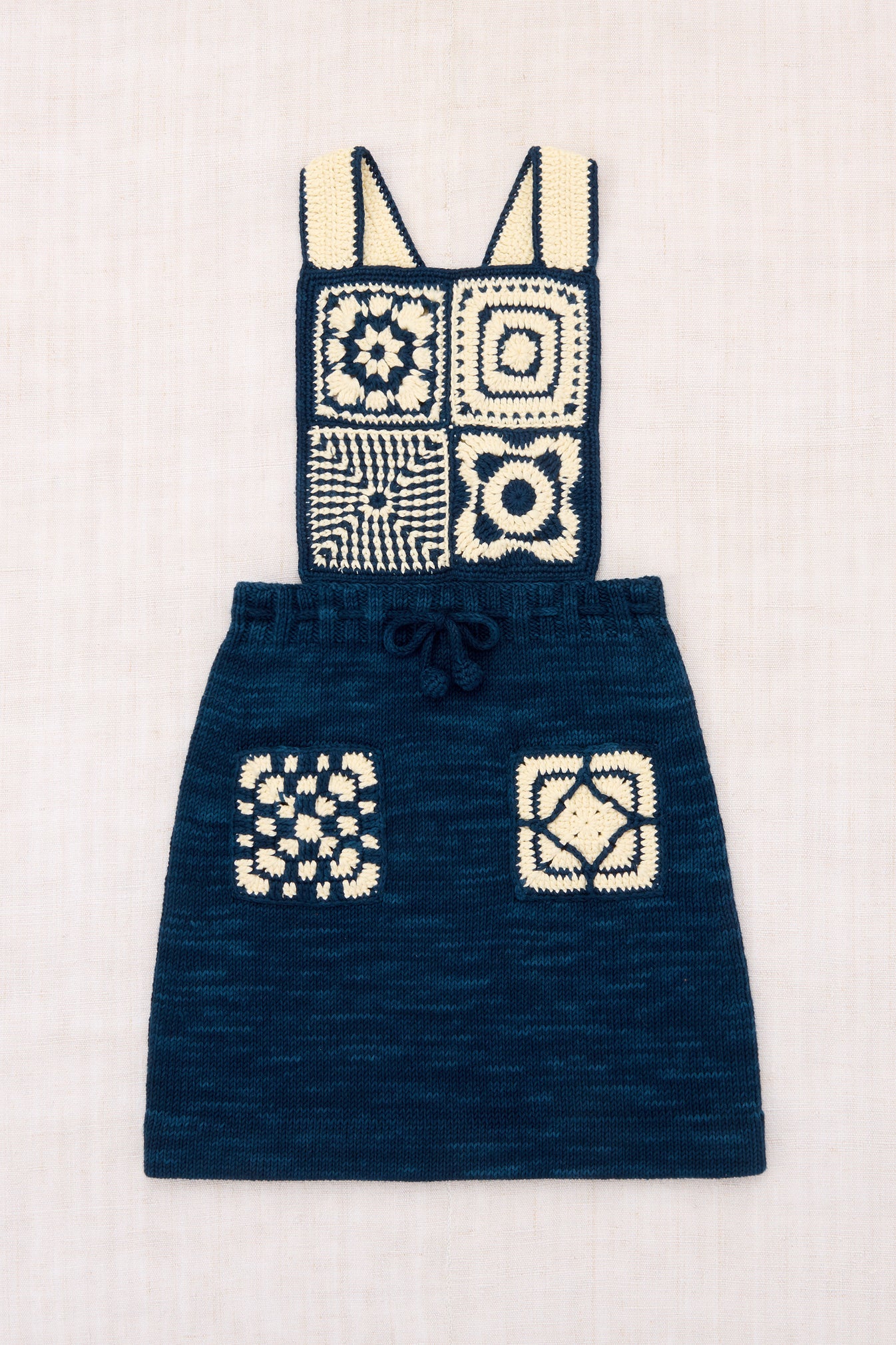 Misha & Puff, Crochet Afghan Pinafore, Celestial