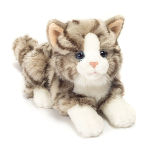 Cat Lying Grey 20 Cm - Plush Toy - Stuffed Toy