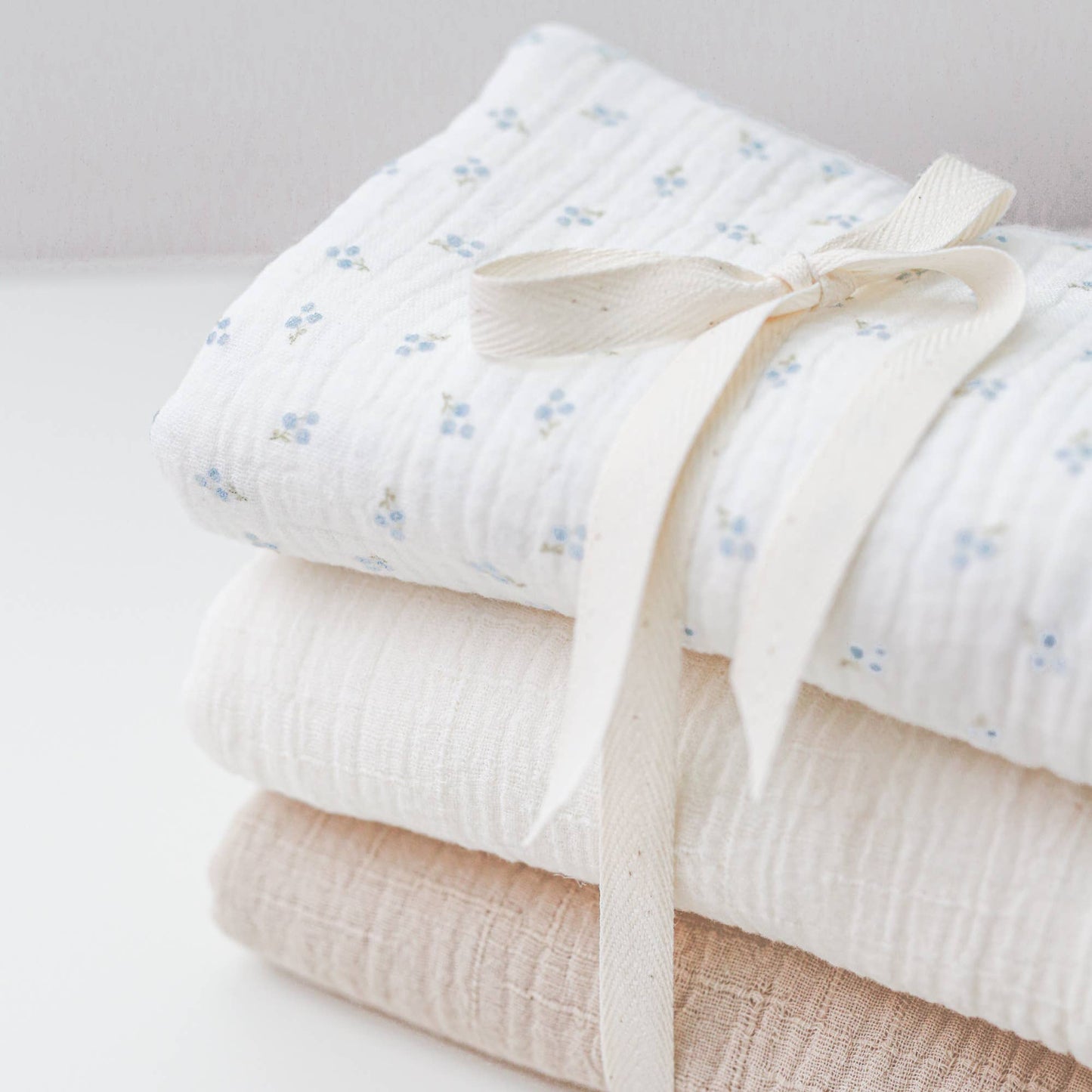 Muslin Burp Cloth Set, 3 Pack, Neutral