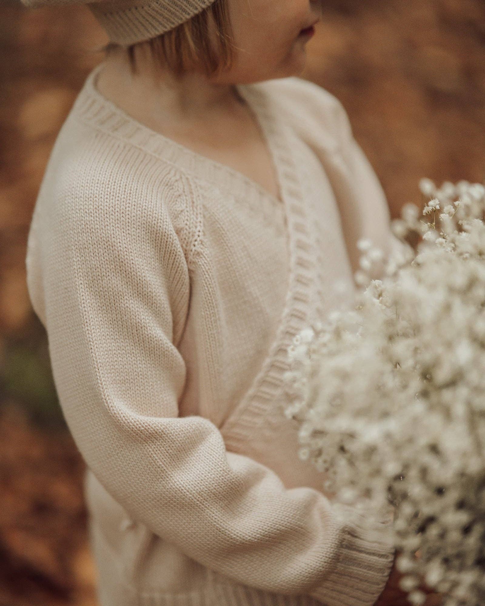 Icon Kimono Cardigan, Beige, 100% Organic Cotton