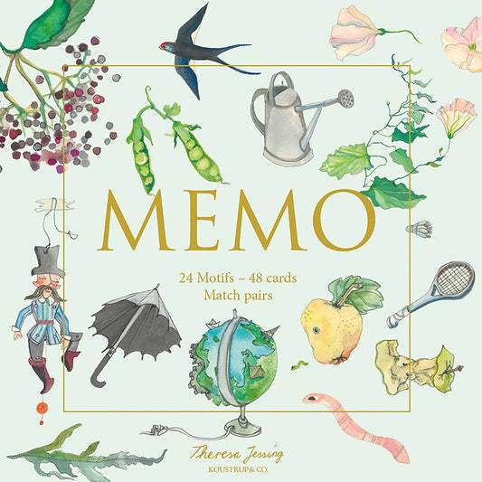 Memory Game, Joys of the Garden, 24 Pairs, Illustrated by Theresa Jessing
