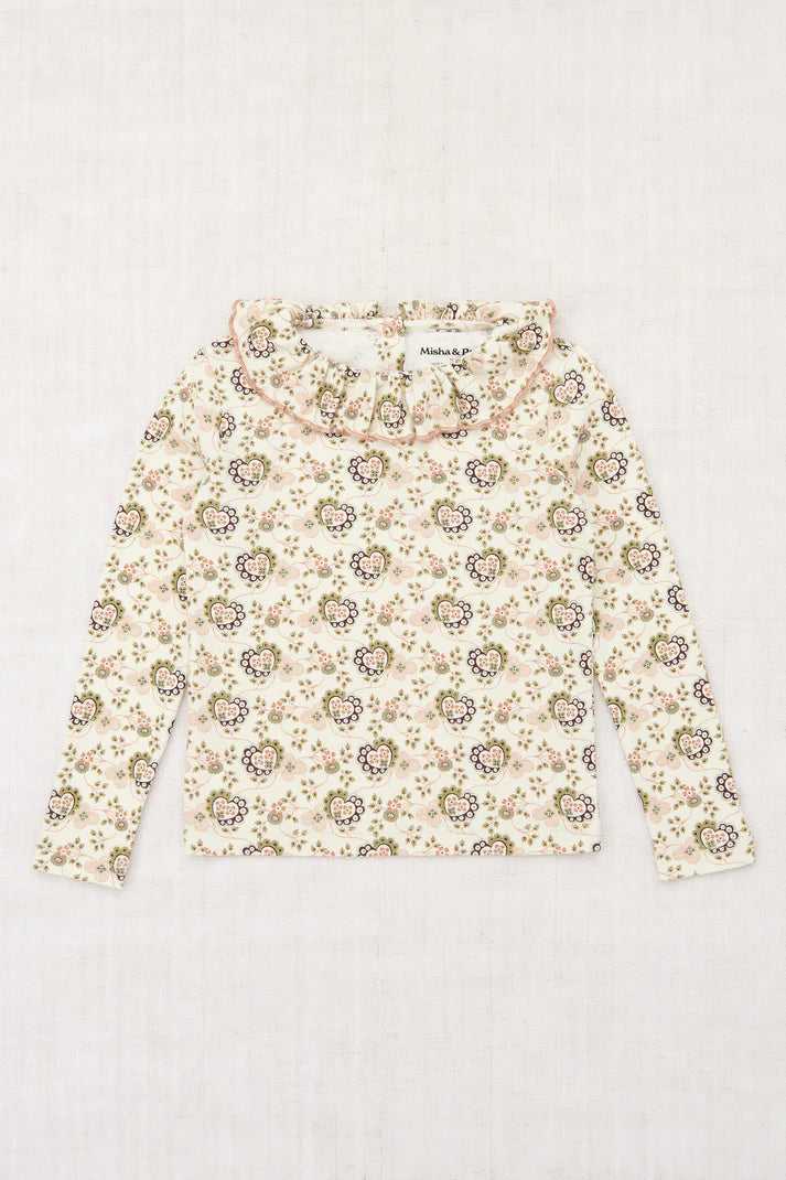 Paloma Top, Sugar Calico Hearts