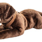 Labrador Plush, Lying with Harness, Brown, 60 cm, Super Soft & Recycled Filling