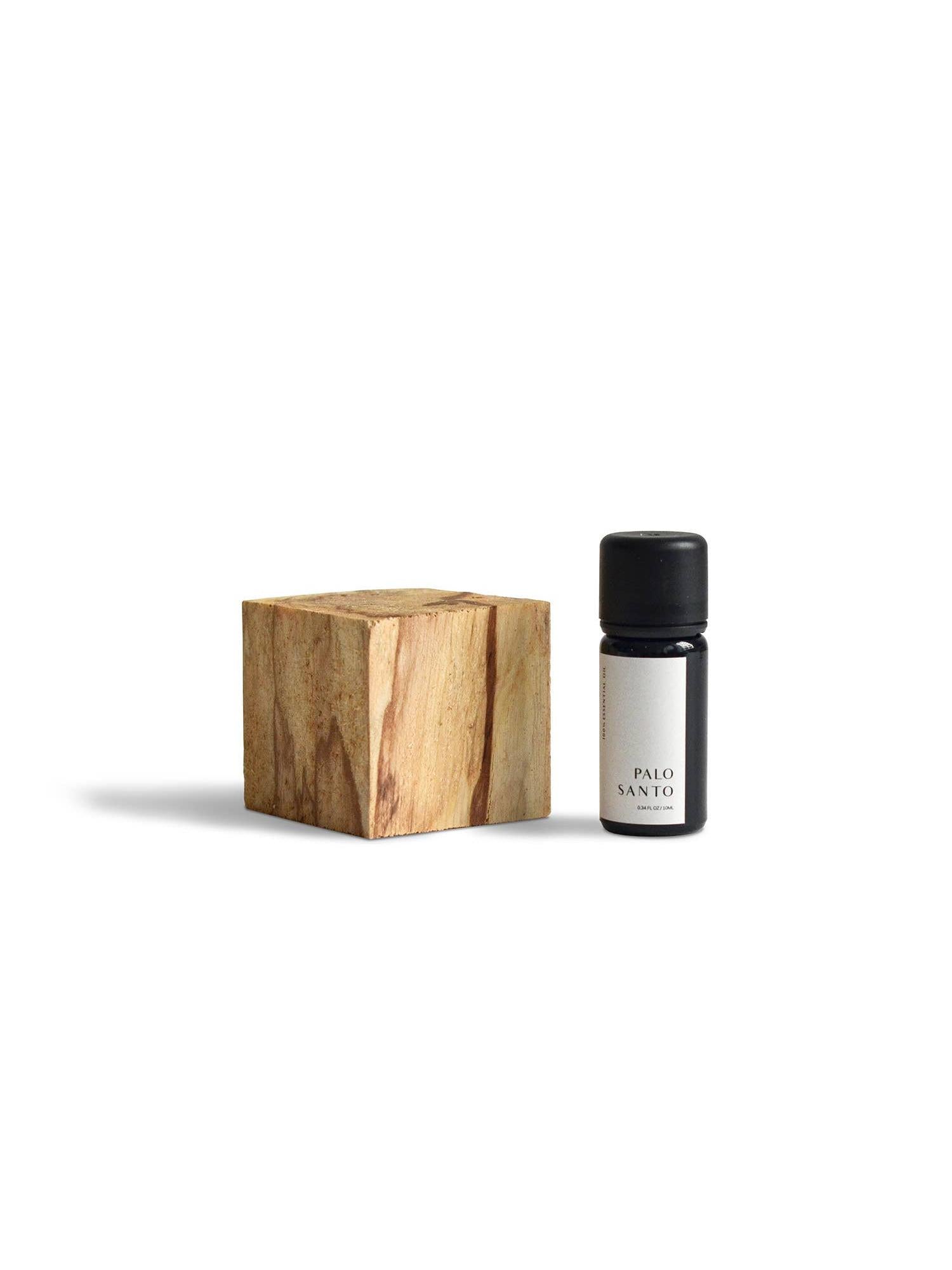 Natural Palo Santo Wood Diffuser & 10ml Essential Oil