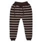 Alba Striped Knit Trousers, Brown