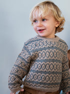 Alpaca Pattern Sweater, Dark Reef
