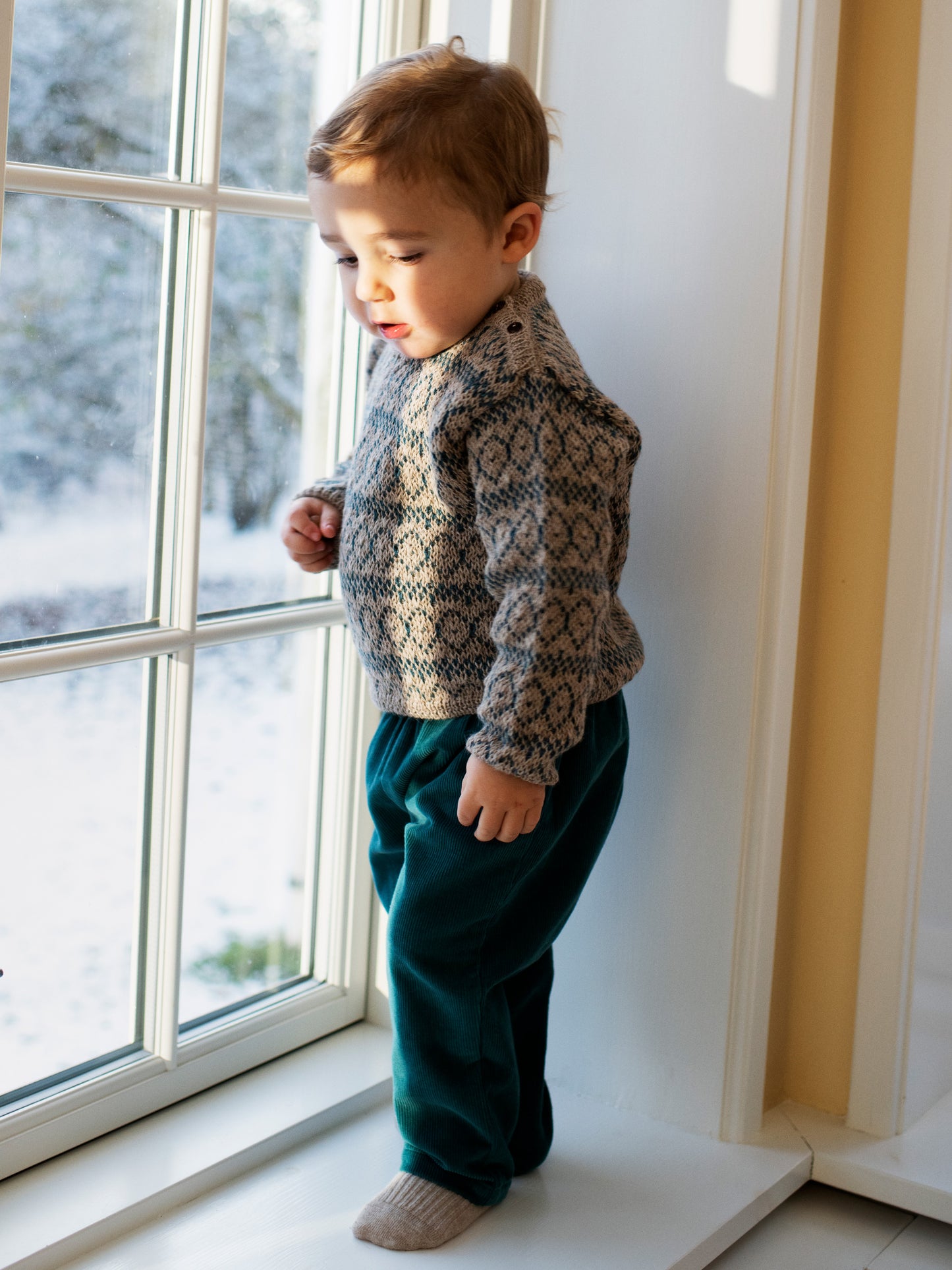 Alpaca Sweater, Dark Reef