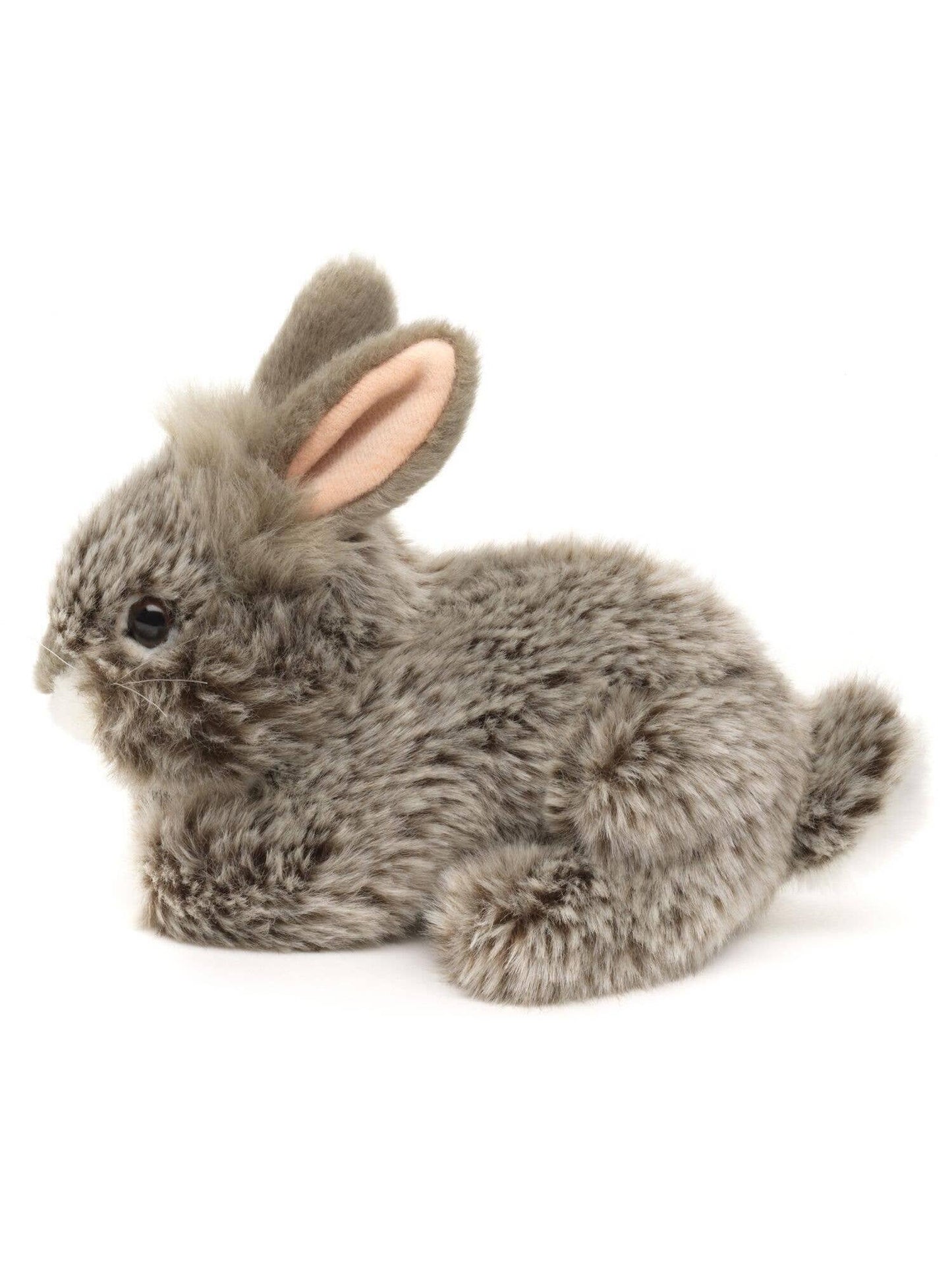 Angora Rabbit Plush, Lying, Gray