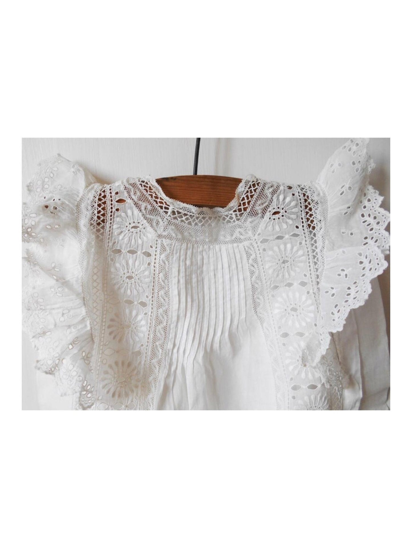 Apolina Vintage Dress, Opal White