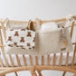 Bedside Organizer, Hanging Storage with Two Pockets, Cream or Taupe