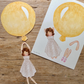 Cut-Out Balloon Girl, Mobile, Yellow