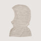 Balaclava, Rib, Pale Cream Melange, Knitted