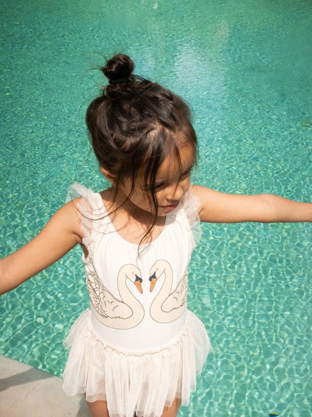 Ballerina Swan Swimsuit, Brazilian Sand, Oeko-Tex®