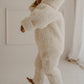 Teddy Onesie, Sand, 100% Natural Wool