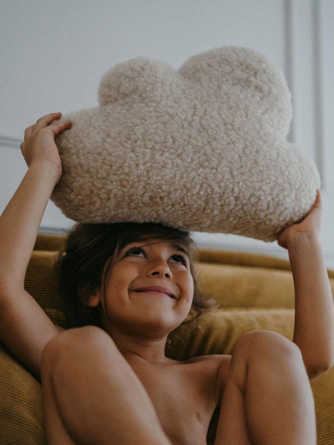 Pillow, Nebys ,Cloud, Sand, 100% Natural Wool
