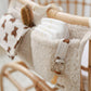 Bedside Organizer, Hanging Storage with Two Pockets, Cream or Taupe