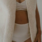 Adult Unisex Vest, Nila, Sand, 100% Natural Wool