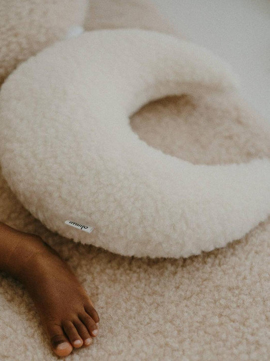 Coussin Lysor, Moon, Creme, 100% Natural Wool