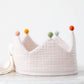 Birthday Crown with Pom-Poms, sand.