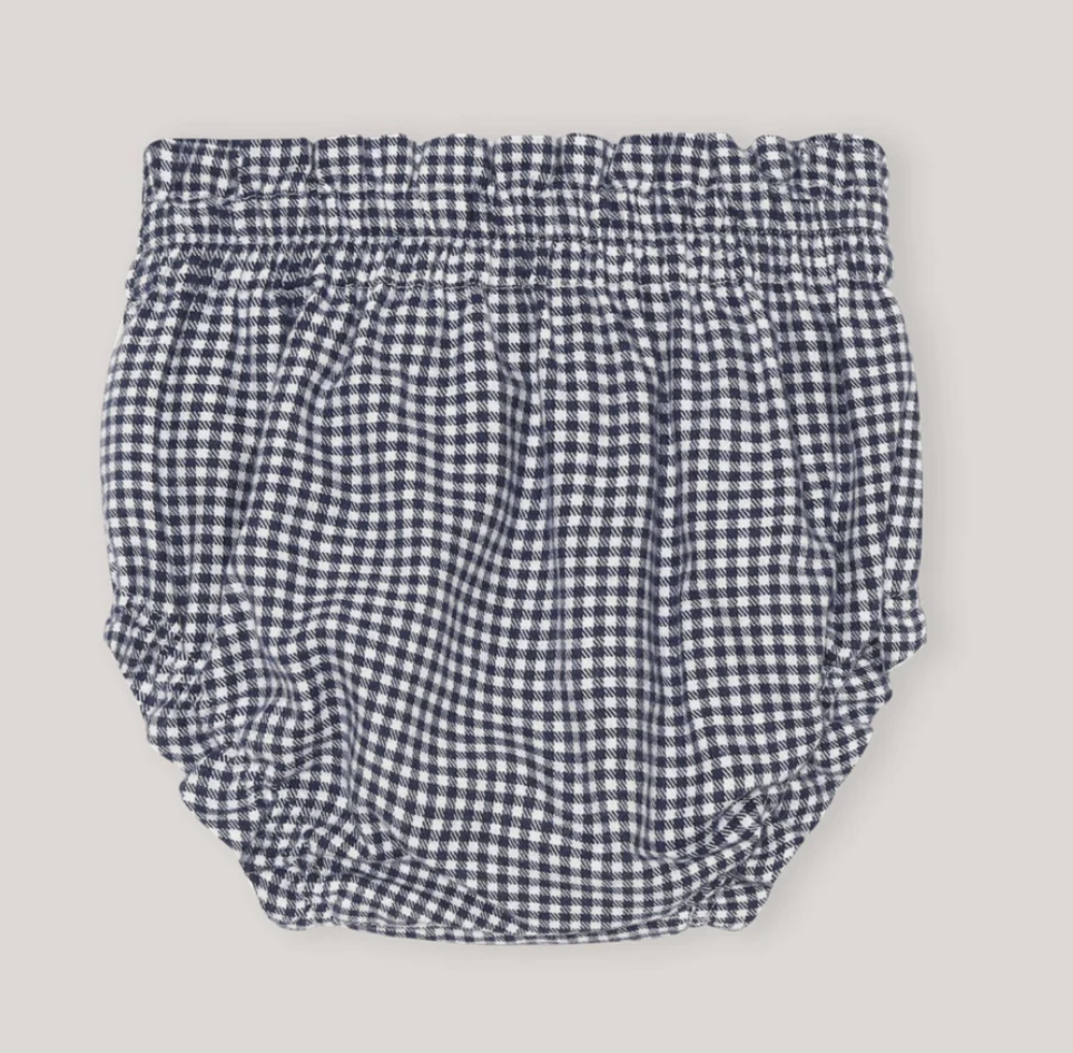 Bloomer with Bow, Snow white and Navy blue