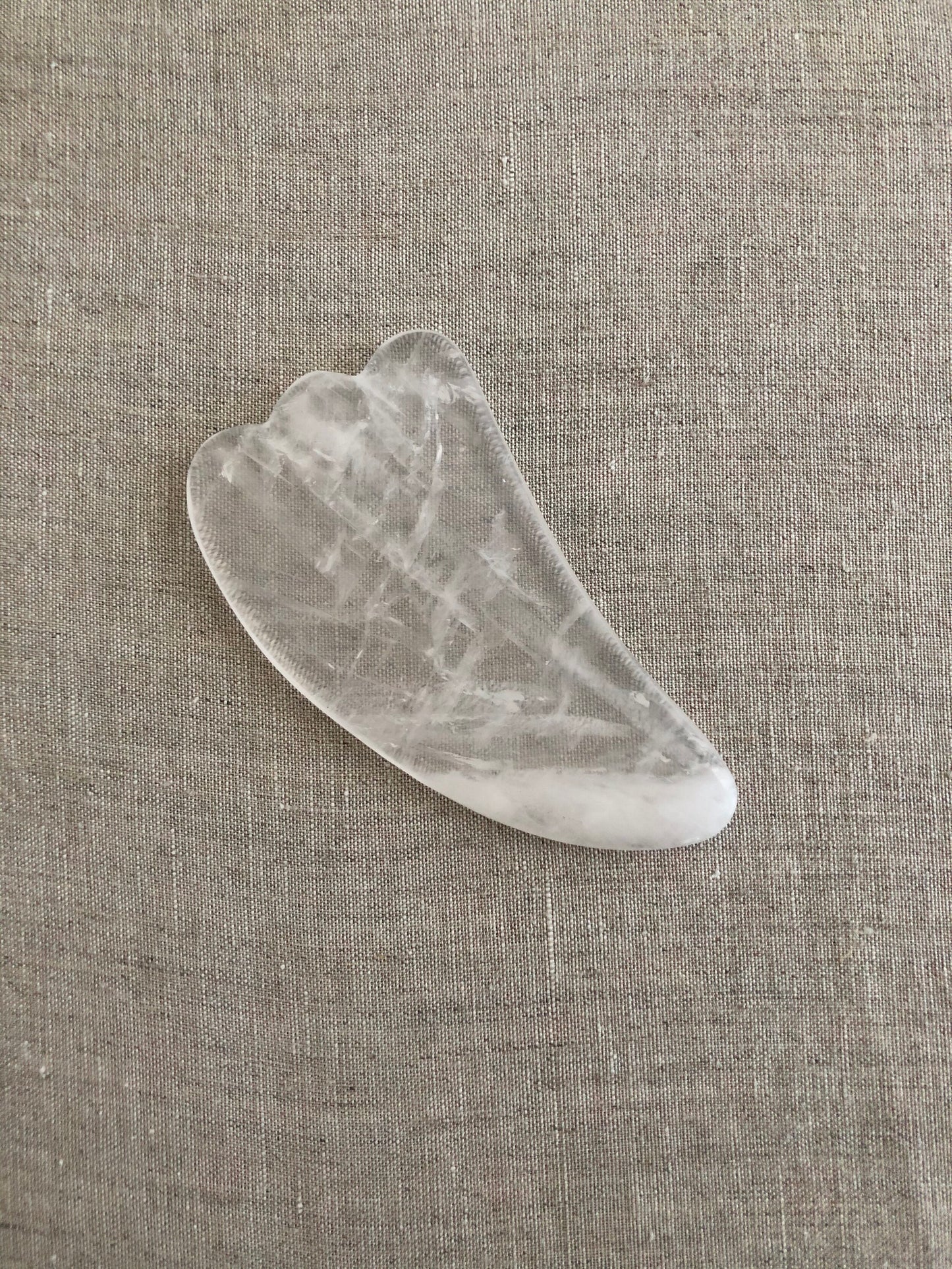 Facial Gua Sha, Clear Quartz