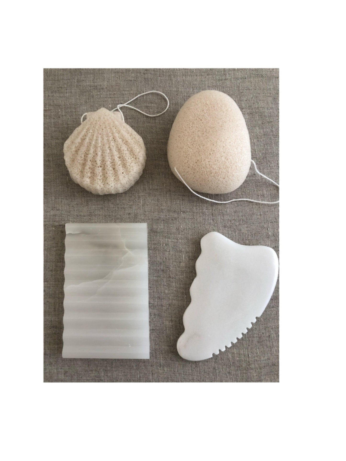 Onyx Soap Dish, White Onyx