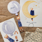 Boy in Balloon Cut-Out, Blue