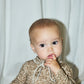 Baby Long Sleeve Scout Onesie, Kelp Bunny Meadow