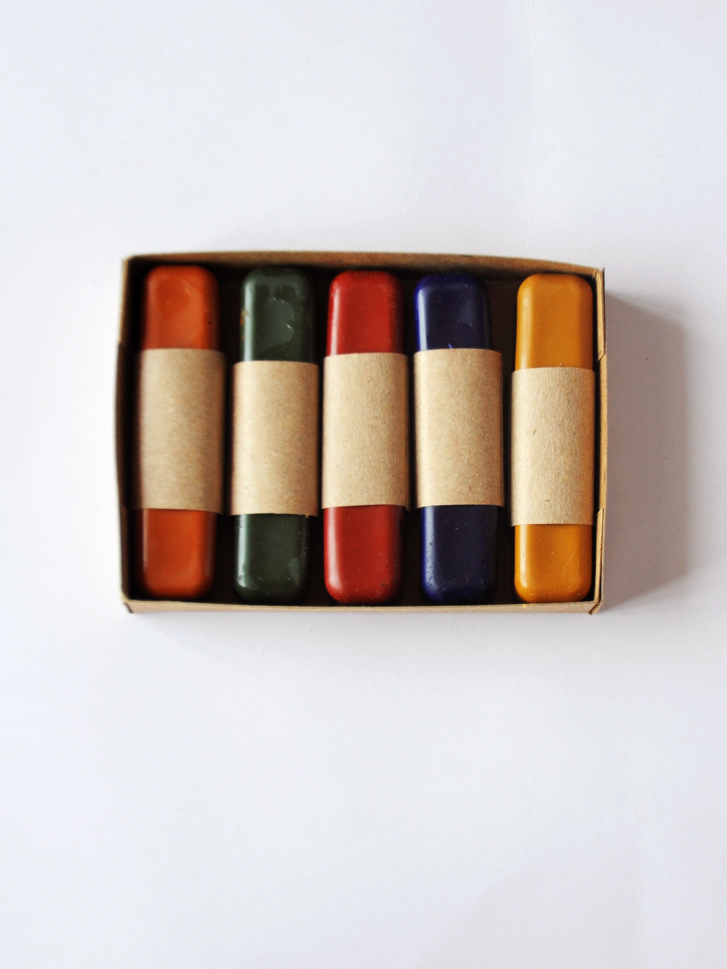 All Natural Handmade Beeswax Oil Pastels, Set of 5