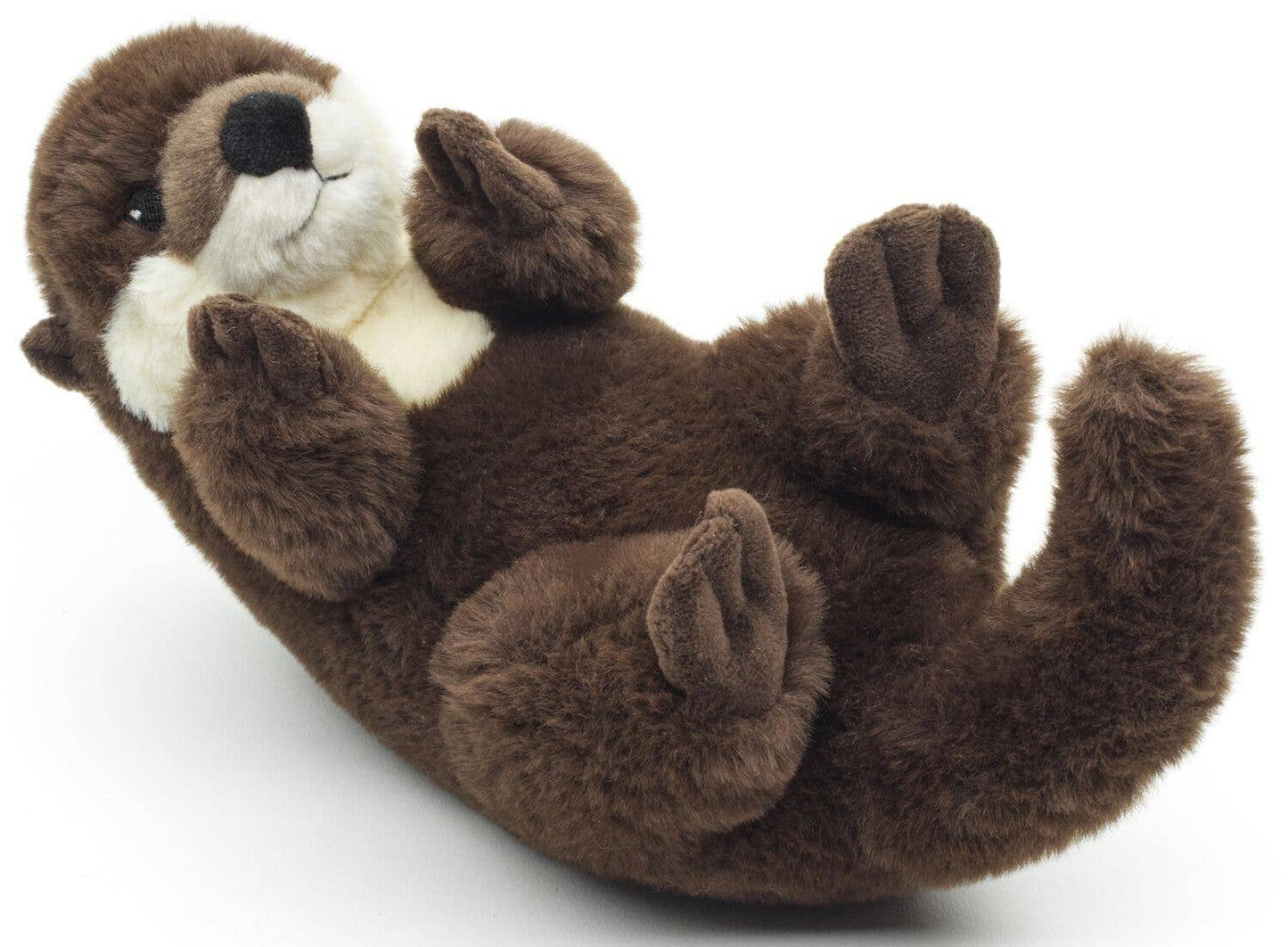 Otter Plush, Lying Backswimmer, Eco-Line 100% Recycled, 26 cm