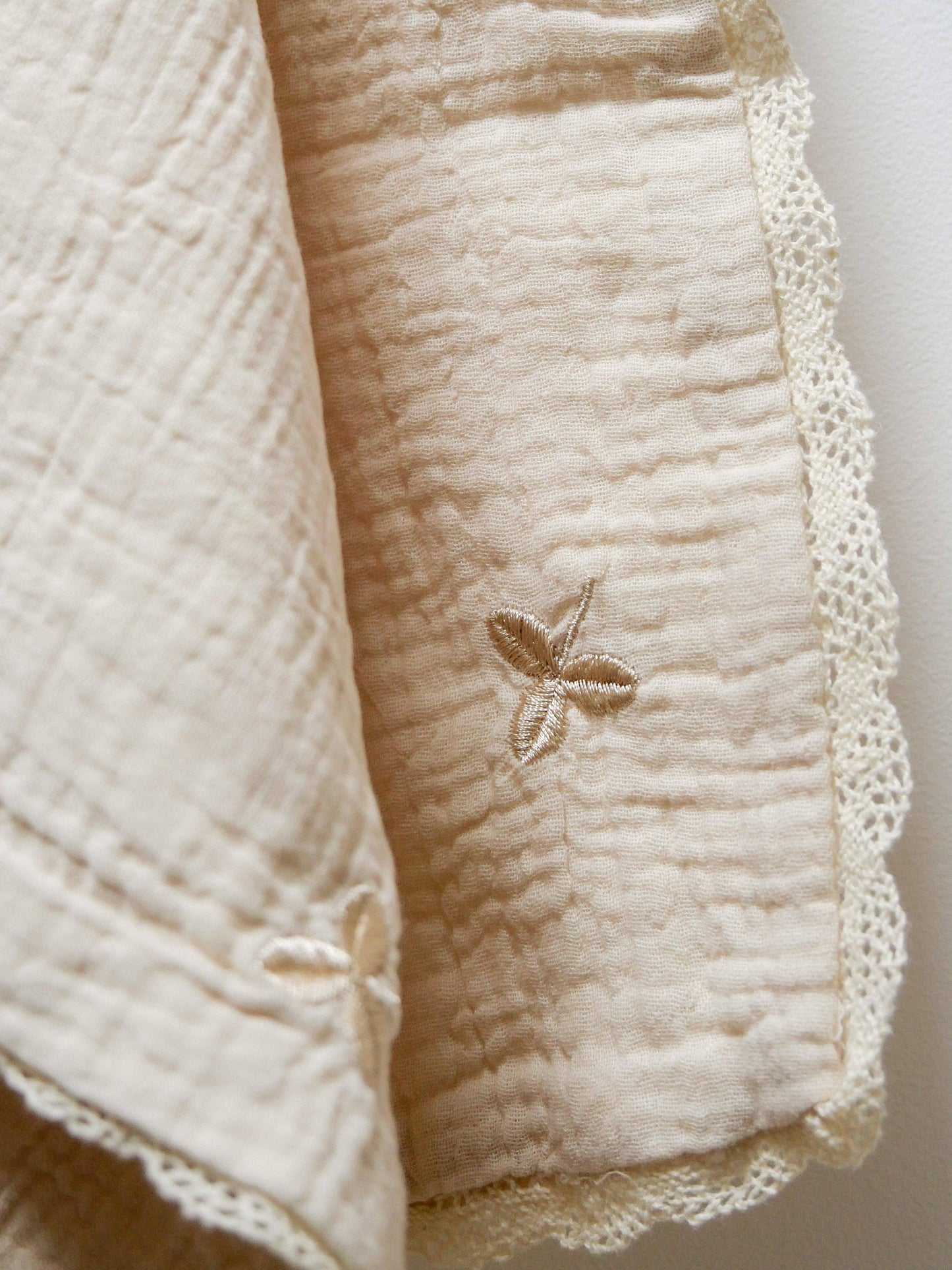 Embroidered Clover Baby Snuggle Cloth