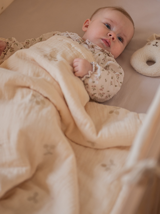 Quilted Cherry and Clover Baby Plaid