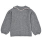 Cashmere Cardigan w. collar, Grey melange