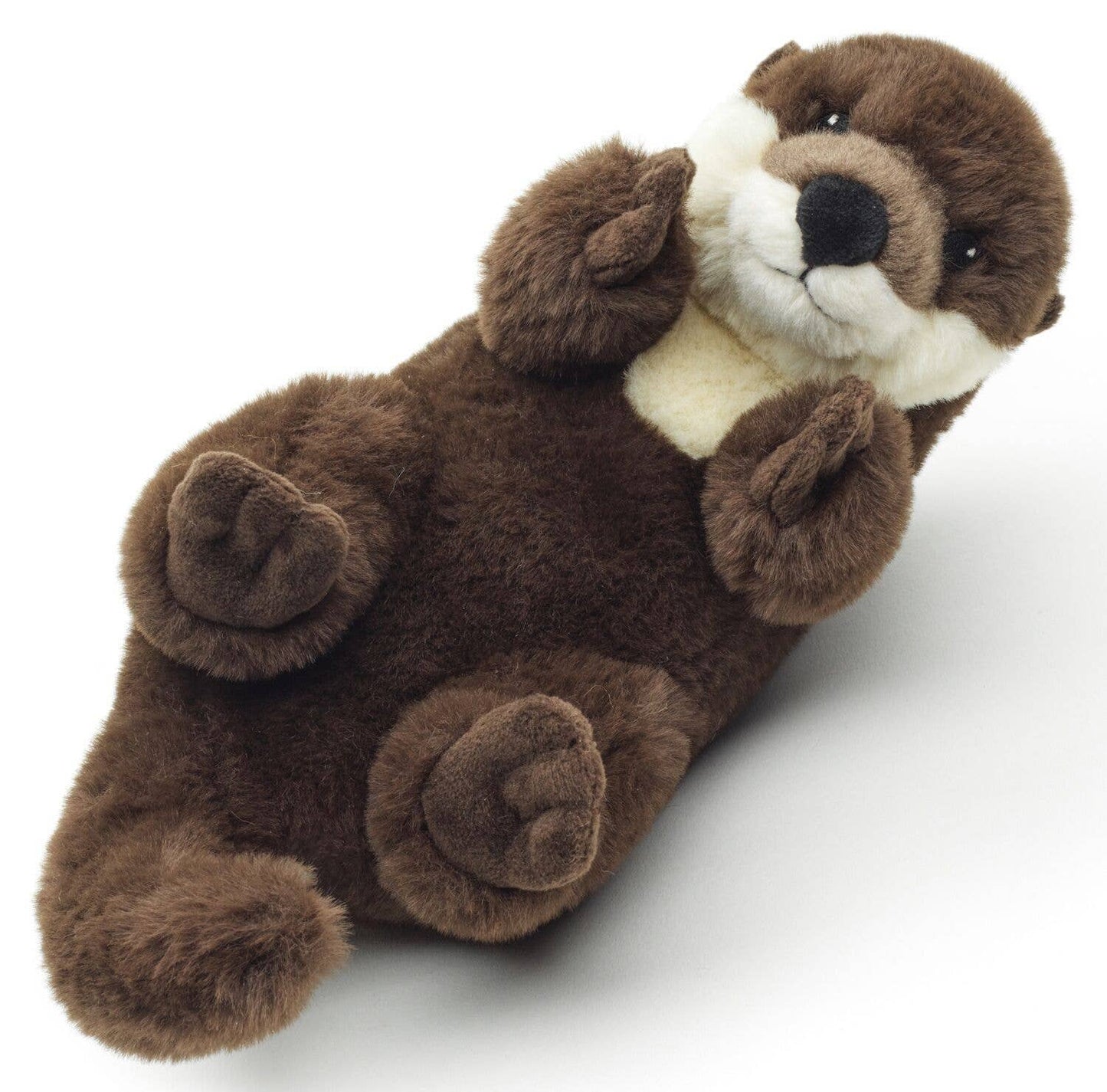 Otter Plush, Lying Backswimmer, Eco-Line 100% Recycled, 26 cm