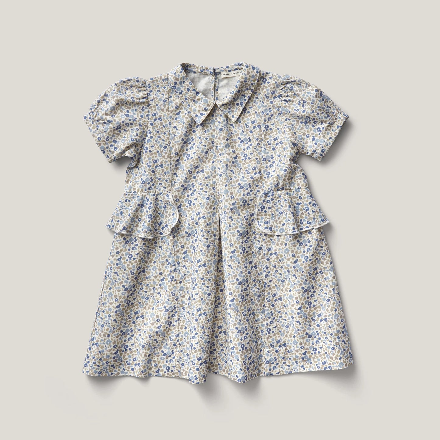 Celia Dress, Menagerie Print, Blueberry